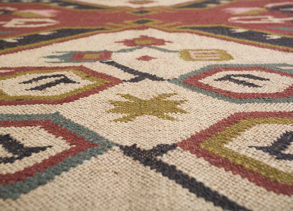 Hand Woven Kilim Rugs, Jute Kilim Wilmette Rug