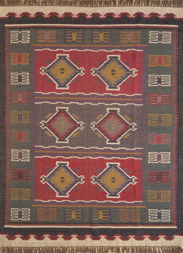 Kilim Dhurrie Rugs, Paradise Valley Jute Kilim Rug