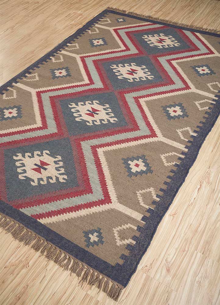 Kilim Area Rug, Jute Kilim Zionsville Rug