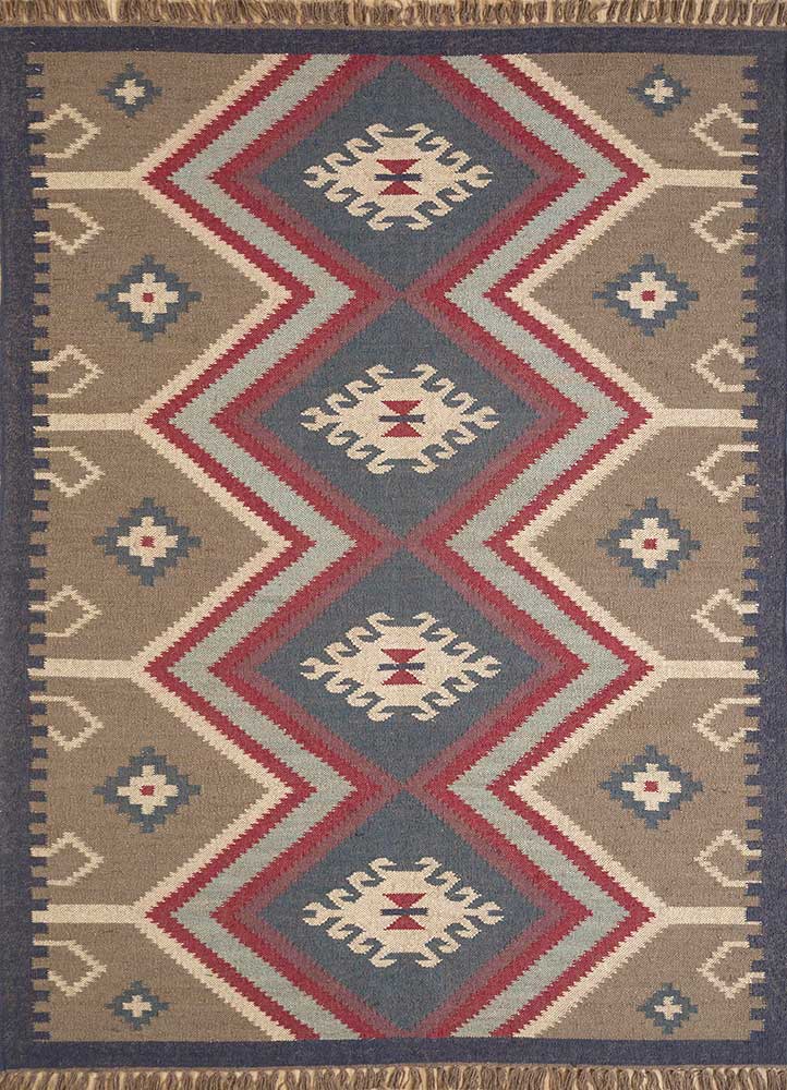 Kilim Area Rug, Jute Kilim Zionsville Rug