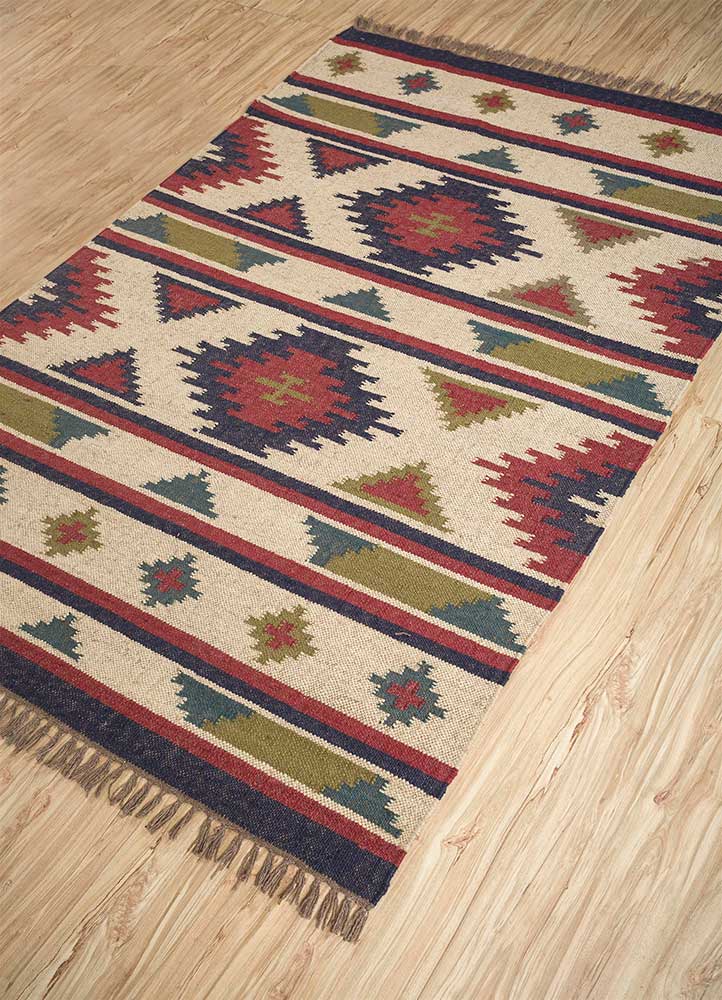 Boho Wool Jute Kilim Rug Brookmont Rug