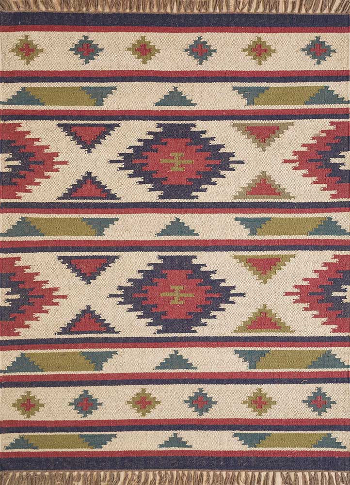 Boho Wool Jute Kilim Rug Brookmont Rug