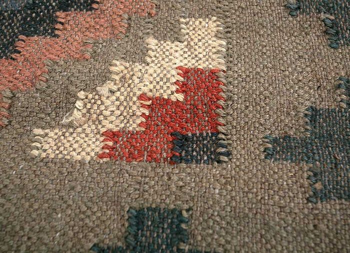 Kilim Dhurrie Rugs, Multi color Jute Kilim San Carlos Rug