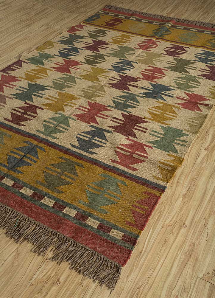 Natural Jute Kilim Dhurrie Rugs Cupertino Rug