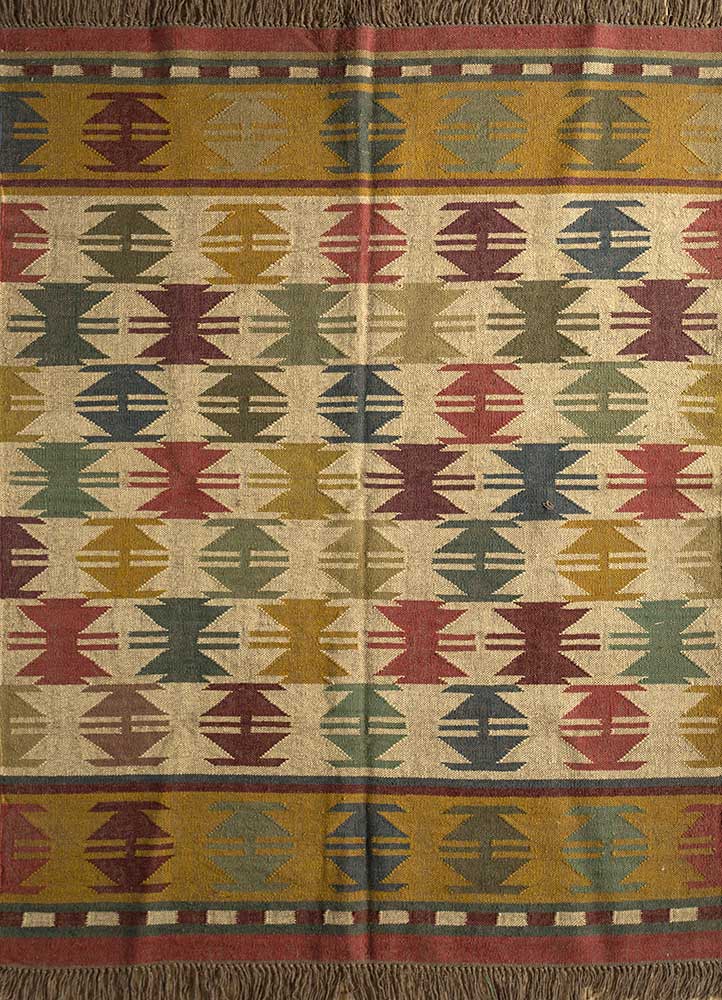 Natural Jute Kilim Dhurrie Rugs Cupertino Rug
