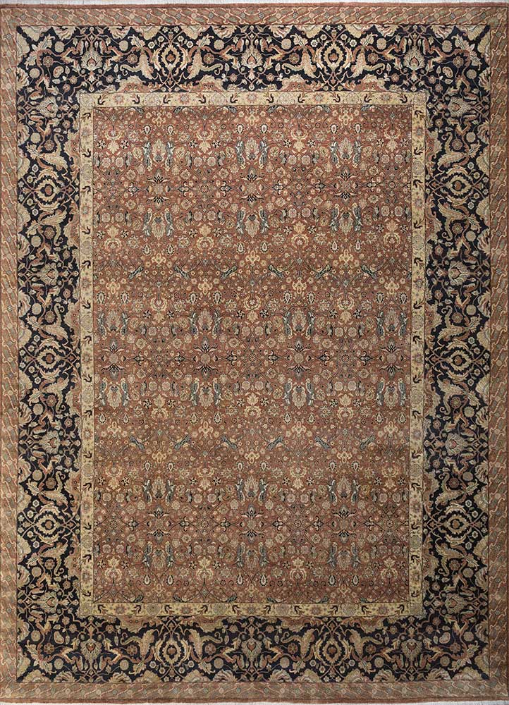 Amani Red Oxide/Ebony Hand Knotted Rugs