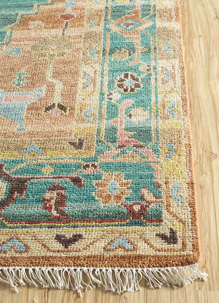 Savana Caramel/Deep Sea High-Quality Hand Knotted Rugs