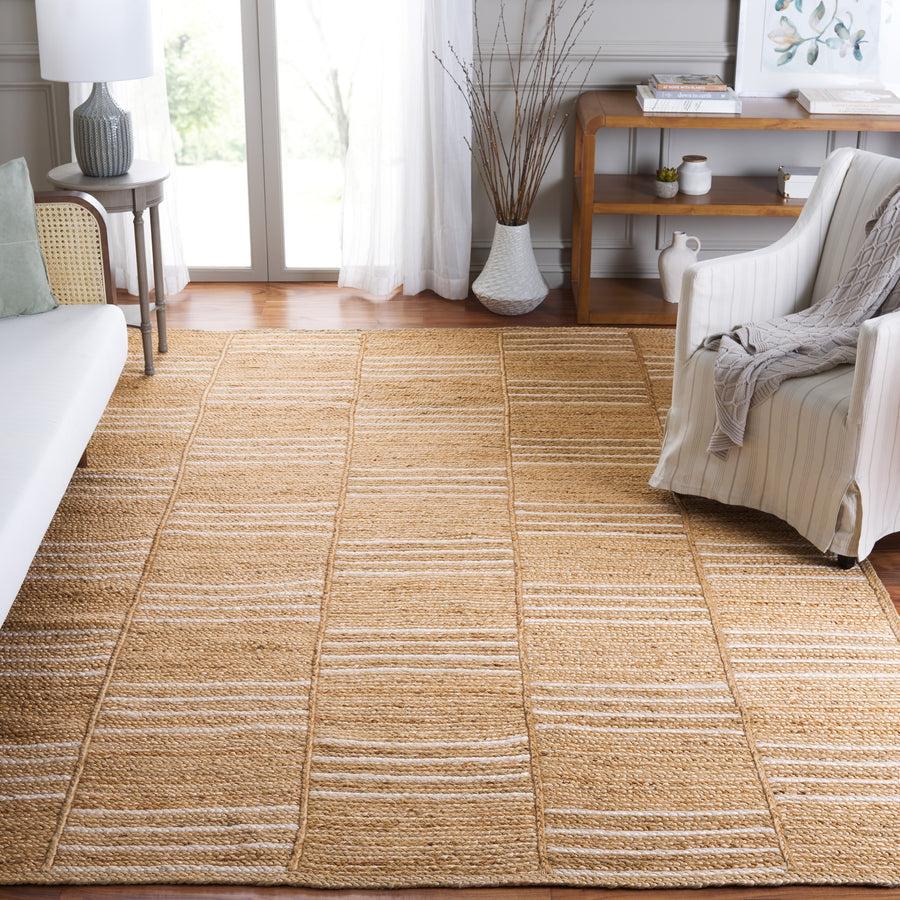 Natural Fiber Jute Rug – Handmade Farmhouse Style Floor Decor