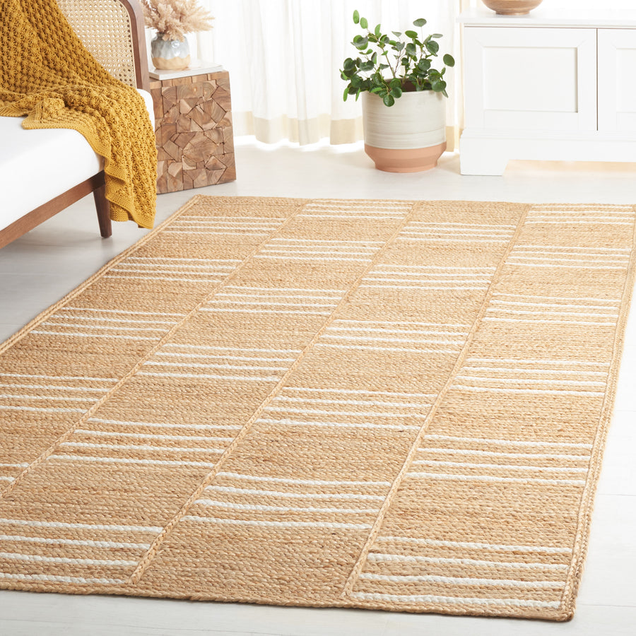 Natural Fiber Jute Rug – Handmade Farmhouse Style Floor Decor