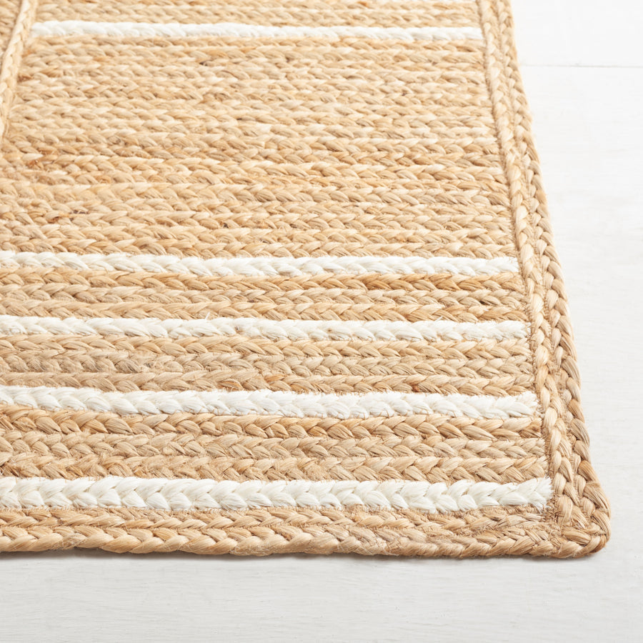 Natural Fiber Jute Rug – Handmade Farmhouse Style Floor Decor