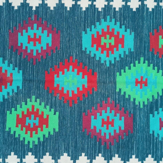Colorful Cotton Wool Kilim Rug Designer Rug