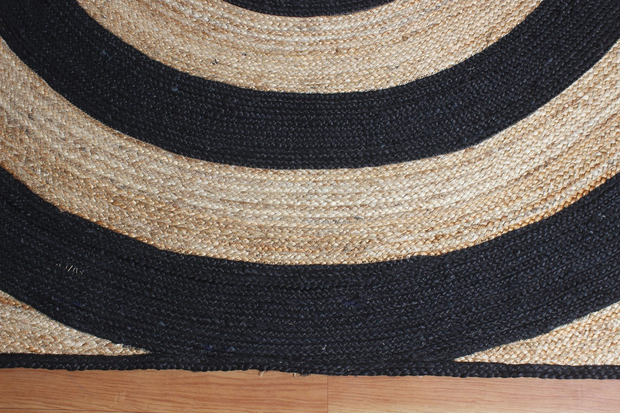 Indian Handmade Braided Jute Rug – Natural Area Rug & Outdoor Doormat