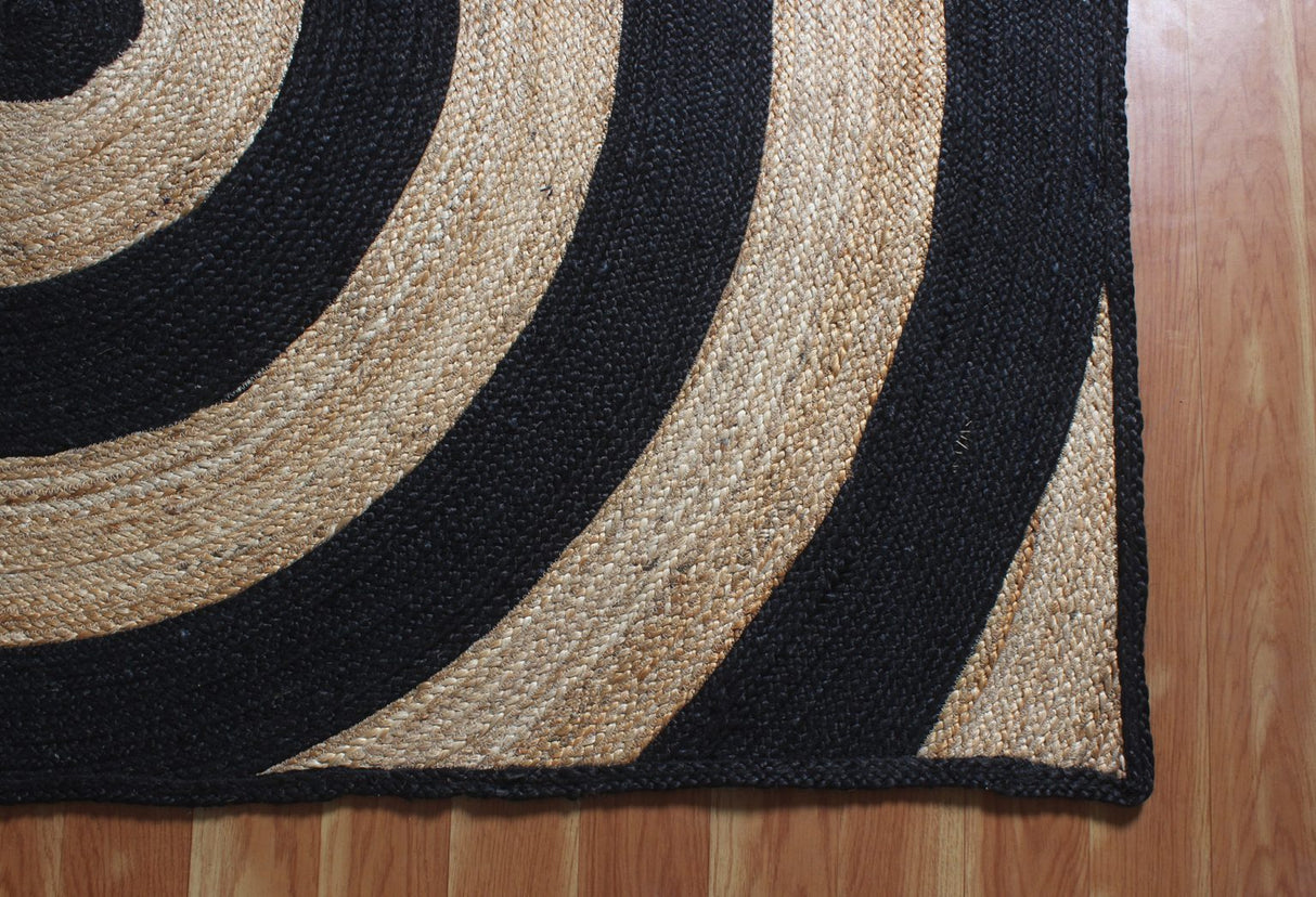 Indian Handmade Braided Jute Rug – Natural Area Rug & Outdoor Doormat