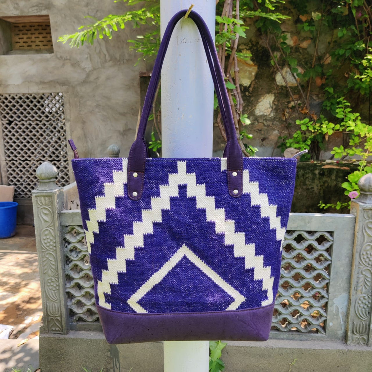 Cotton Dhurrie Shoulder Bag,Boho Dhurrie Bags