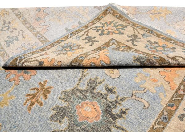 Handmade Floor Decorative Oushak Rug, Luxury Oushak Carpets