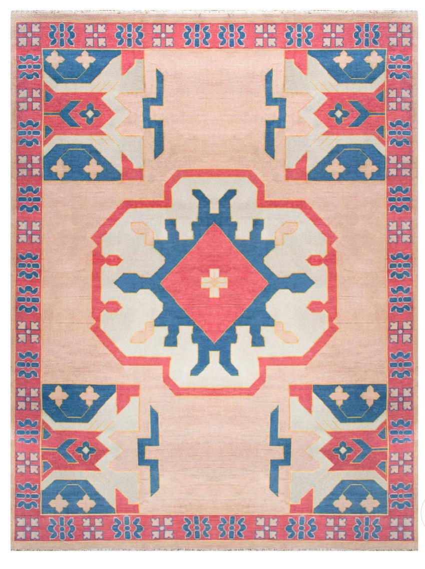 Wool Rug For Living Room With Abstract Designer Handmade Indian Rug,Decorative Oushak Rugs