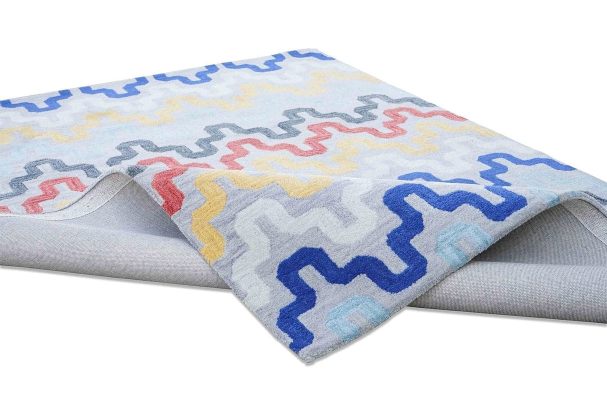 Wool Tufted Home Decor Area Rug,Multicolor