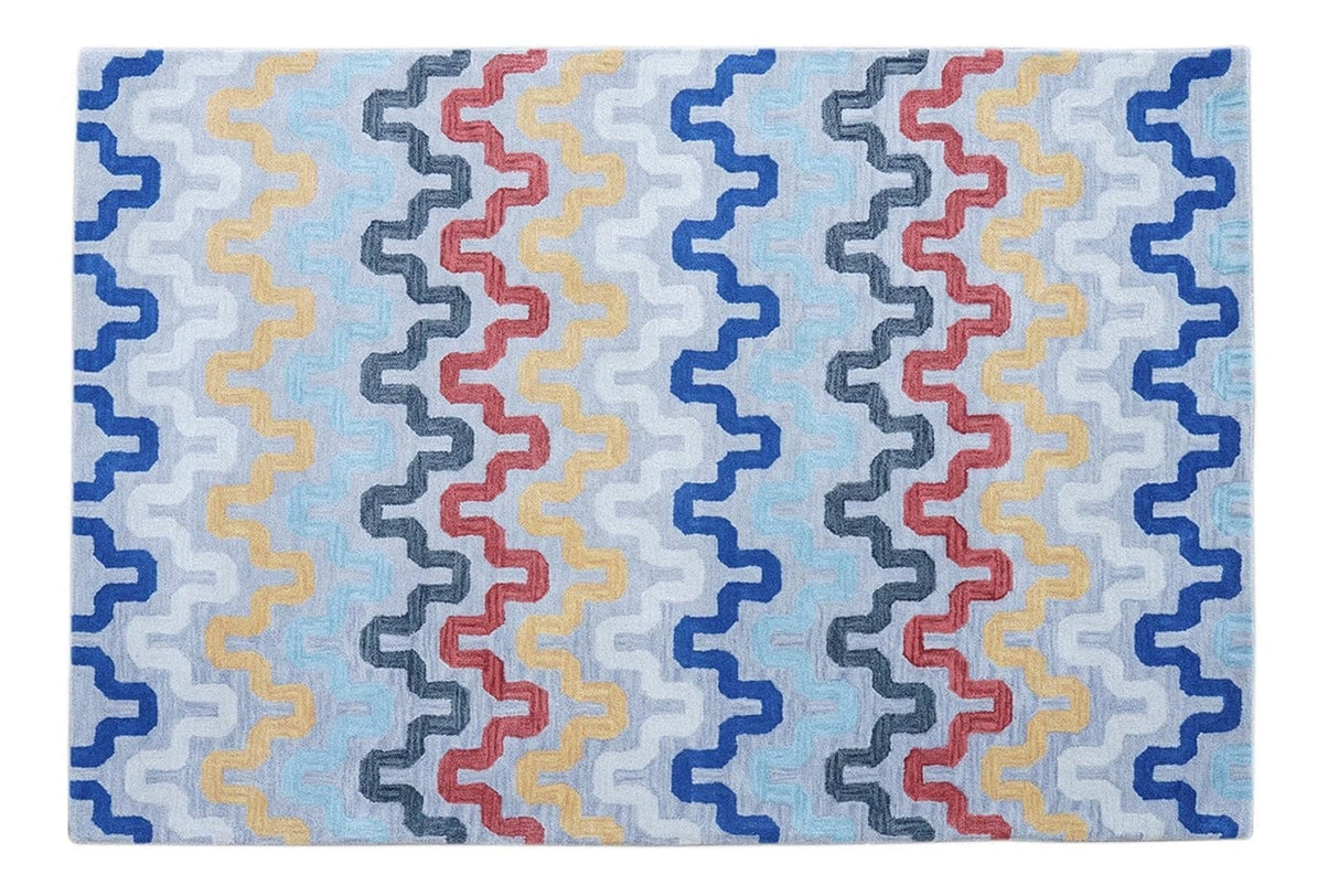 Wool Tufted Home Decor Area Rug,Multicolor