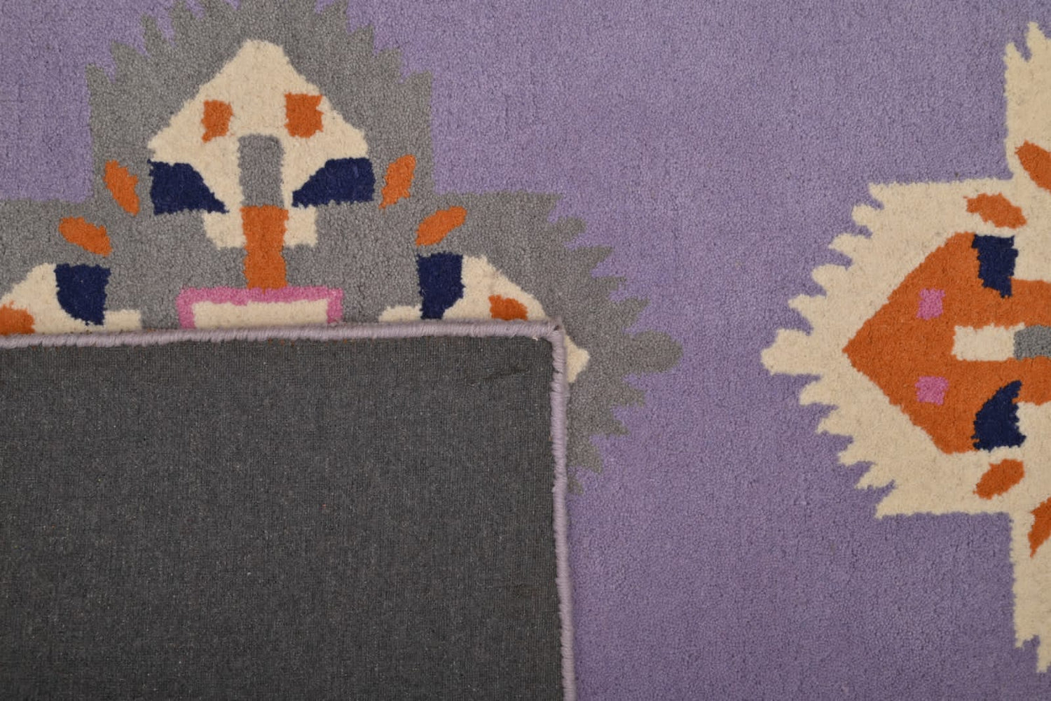 Wool Tufted Designer Bedroom Rug,Pink