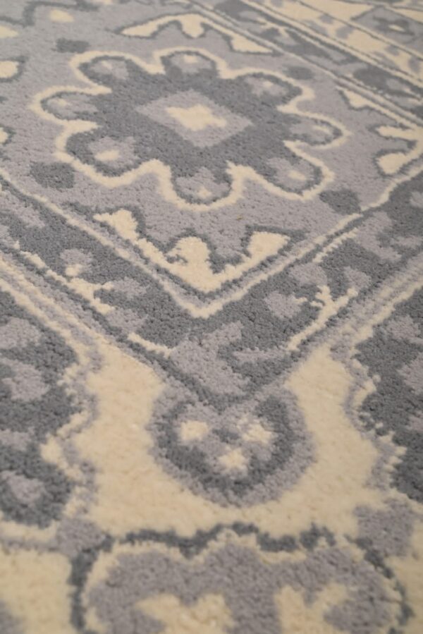Wool Tufted Designer Bedroom Rug,Grey