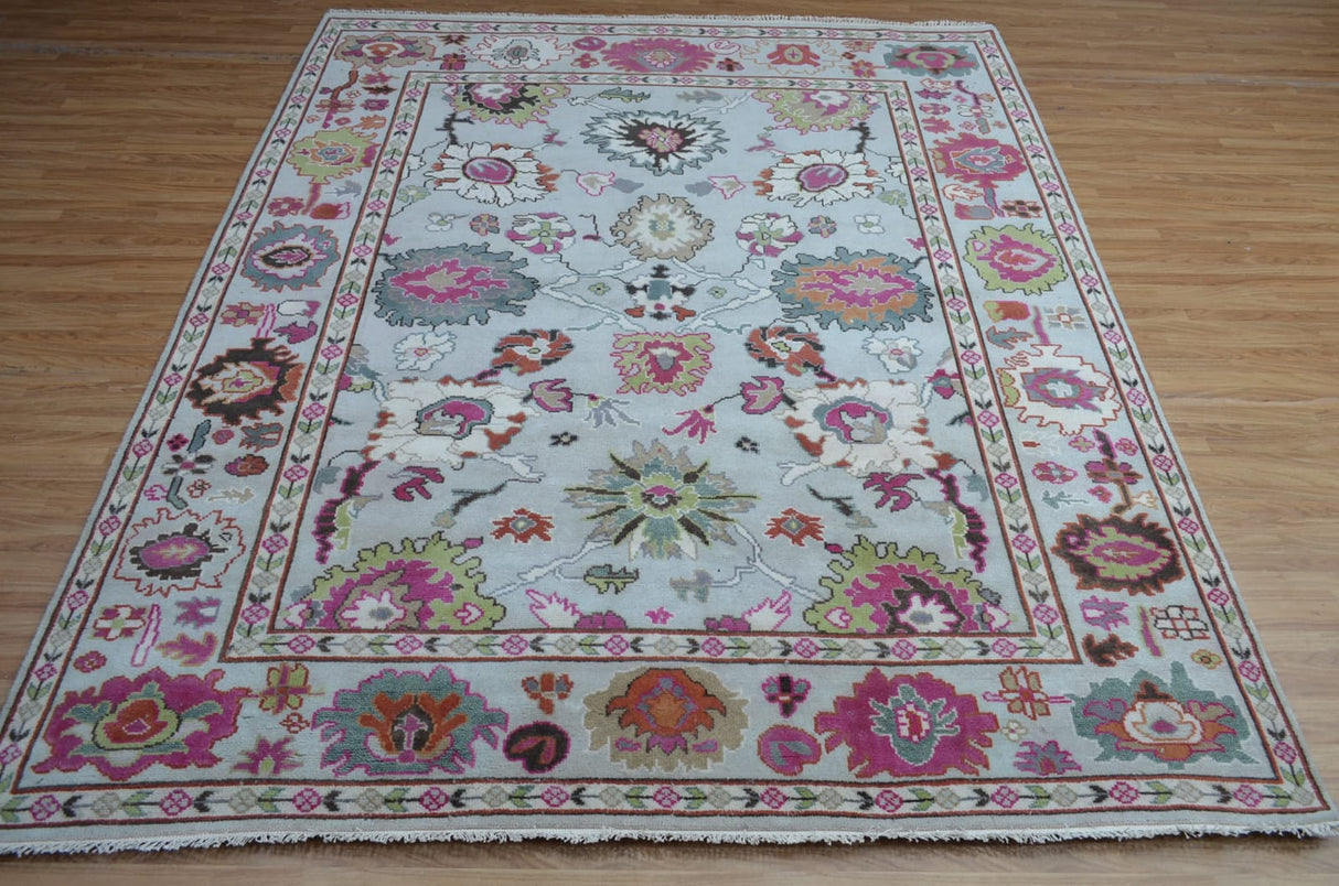 Study Room Traditional Large Handmade Oushak Area Rug,Luxury Oushak Carpets