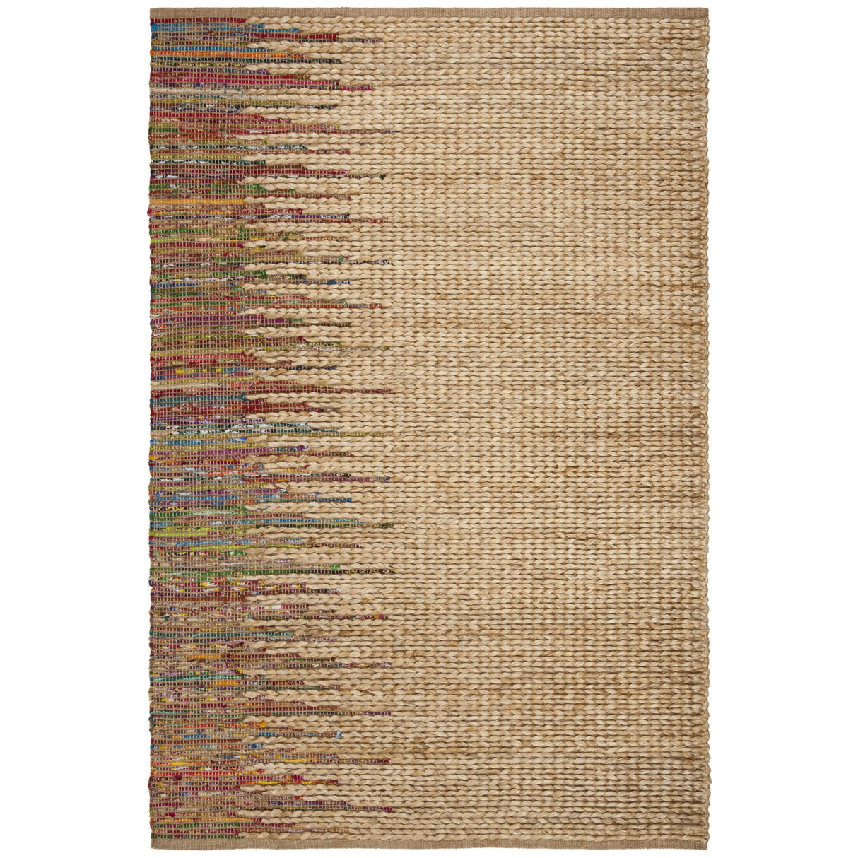 Beautiful Multicolor Jute Cotton Hemp Rug