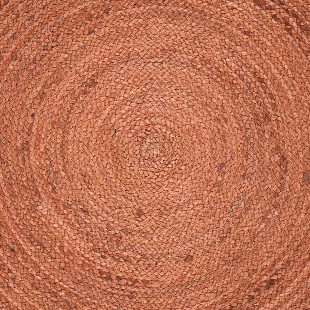 Braided Fringed Area Rug – Solid Color Handcrafted Floor Rug