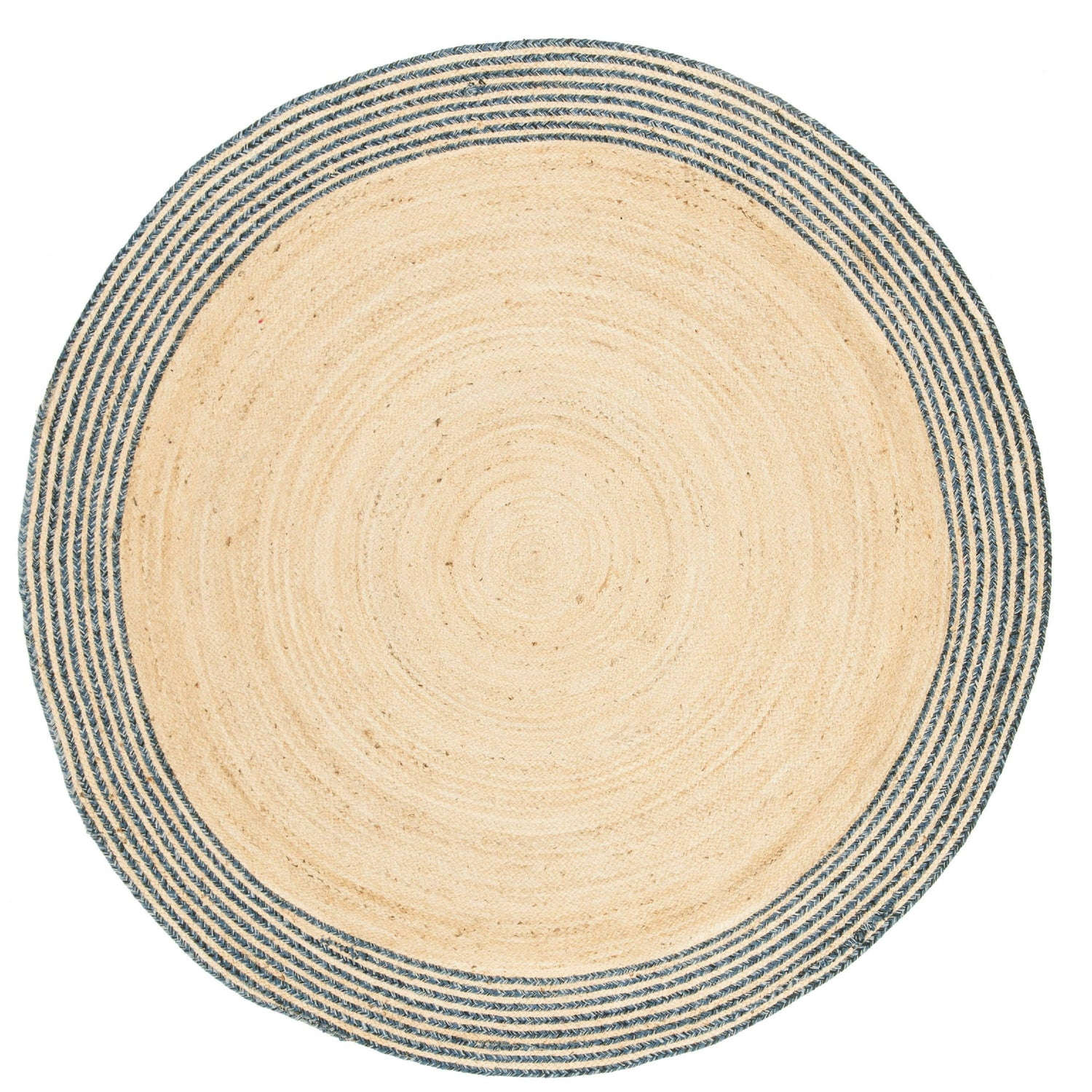 Braided Cotton Jute Rug – Handmade Area Carpet for Boho, Farmhouse & Modern Interiors