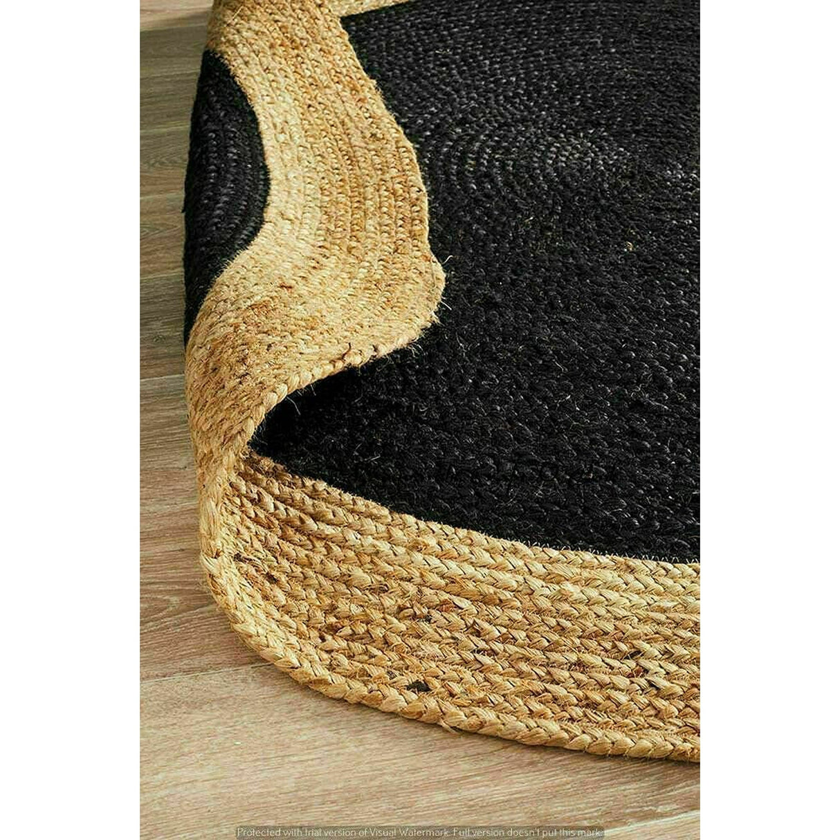 Handmade Natural Jute Round Rug – Braided Area Rug for Stylish Home Décor
