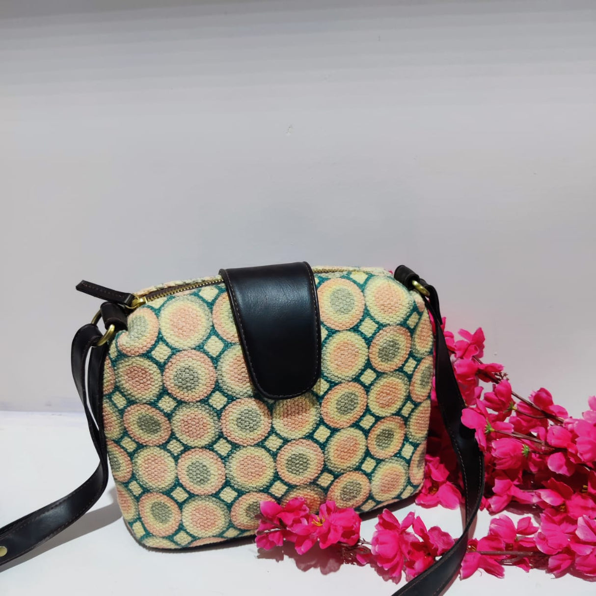 Cotton Dhurrie Sling Bag,Boho Cotton Bags