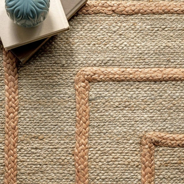 Hand Braided Jute Area Rug Hand tuft Rug For Living Room