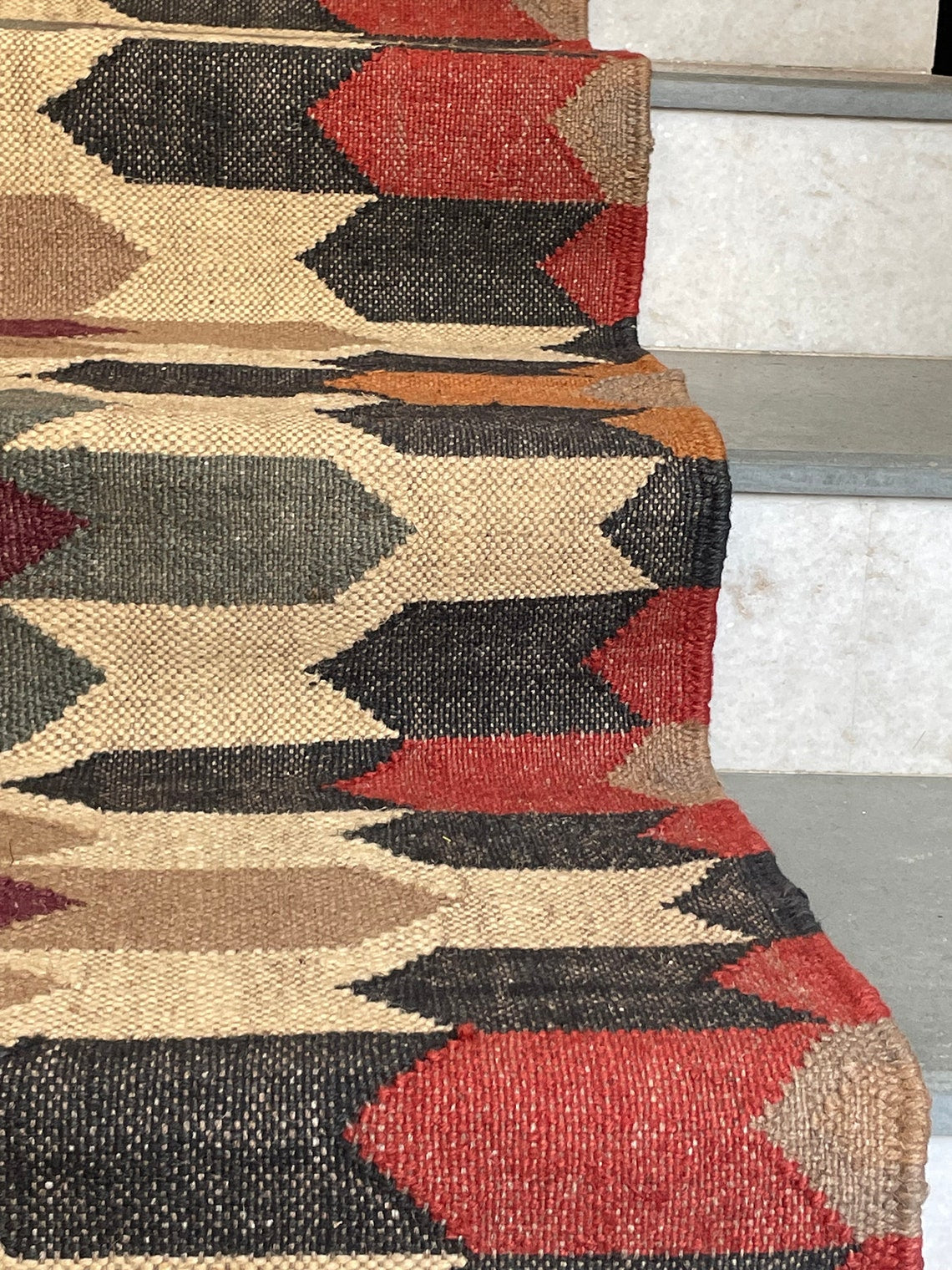 Stylish Cotton Wool Stair Runner – Neutral Shades