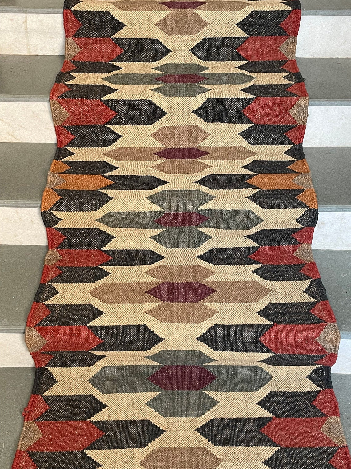 Stylish Cotton Wool Stair Runner – Neutral Shades