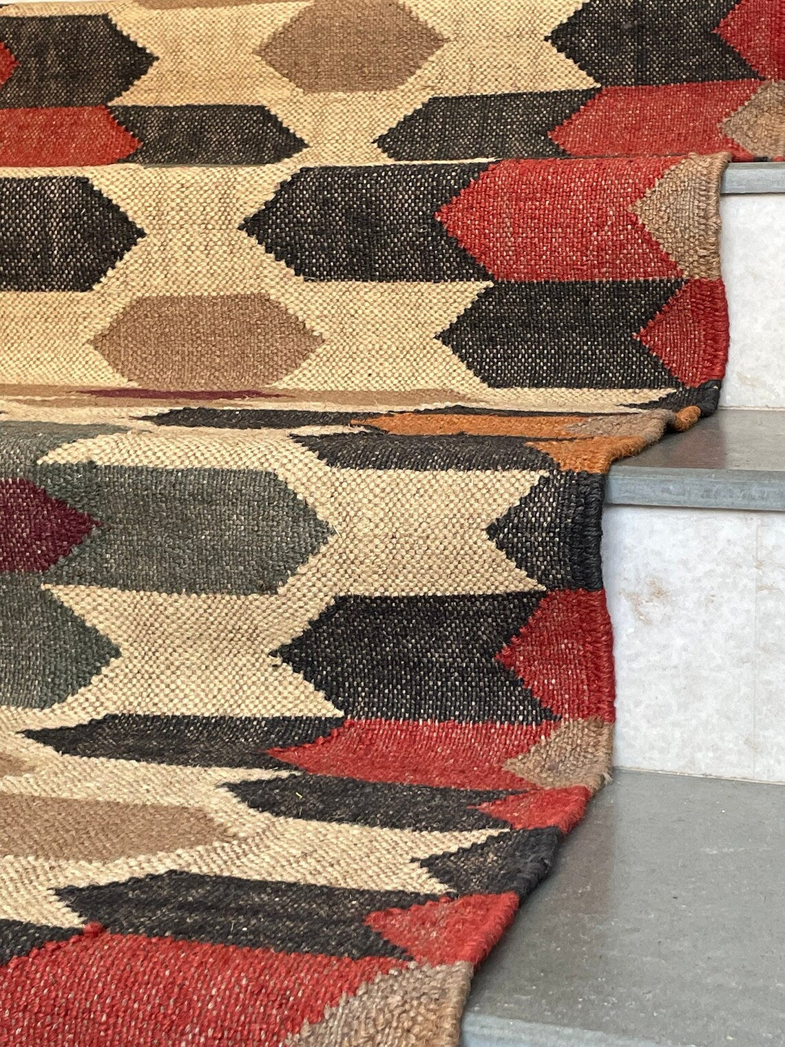 Stylish Cotton Wool Stair Runner – Neutral Shades