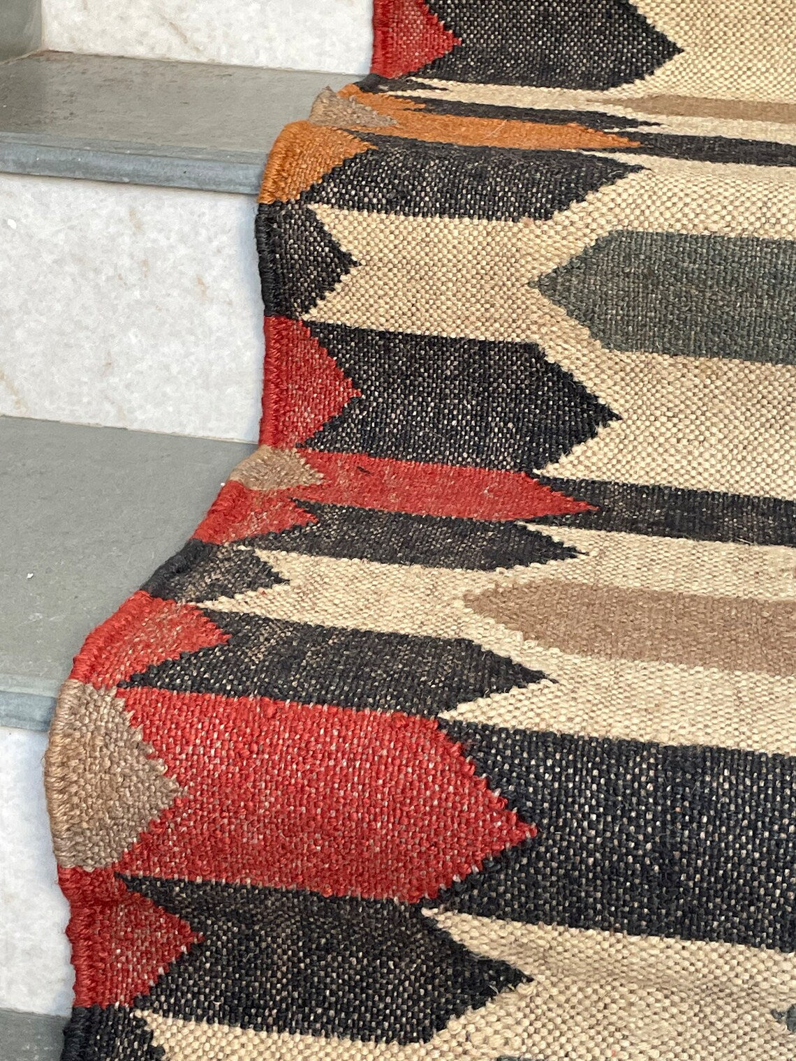 Stylish Cotton Wool Stair Runner – Neutral Shades