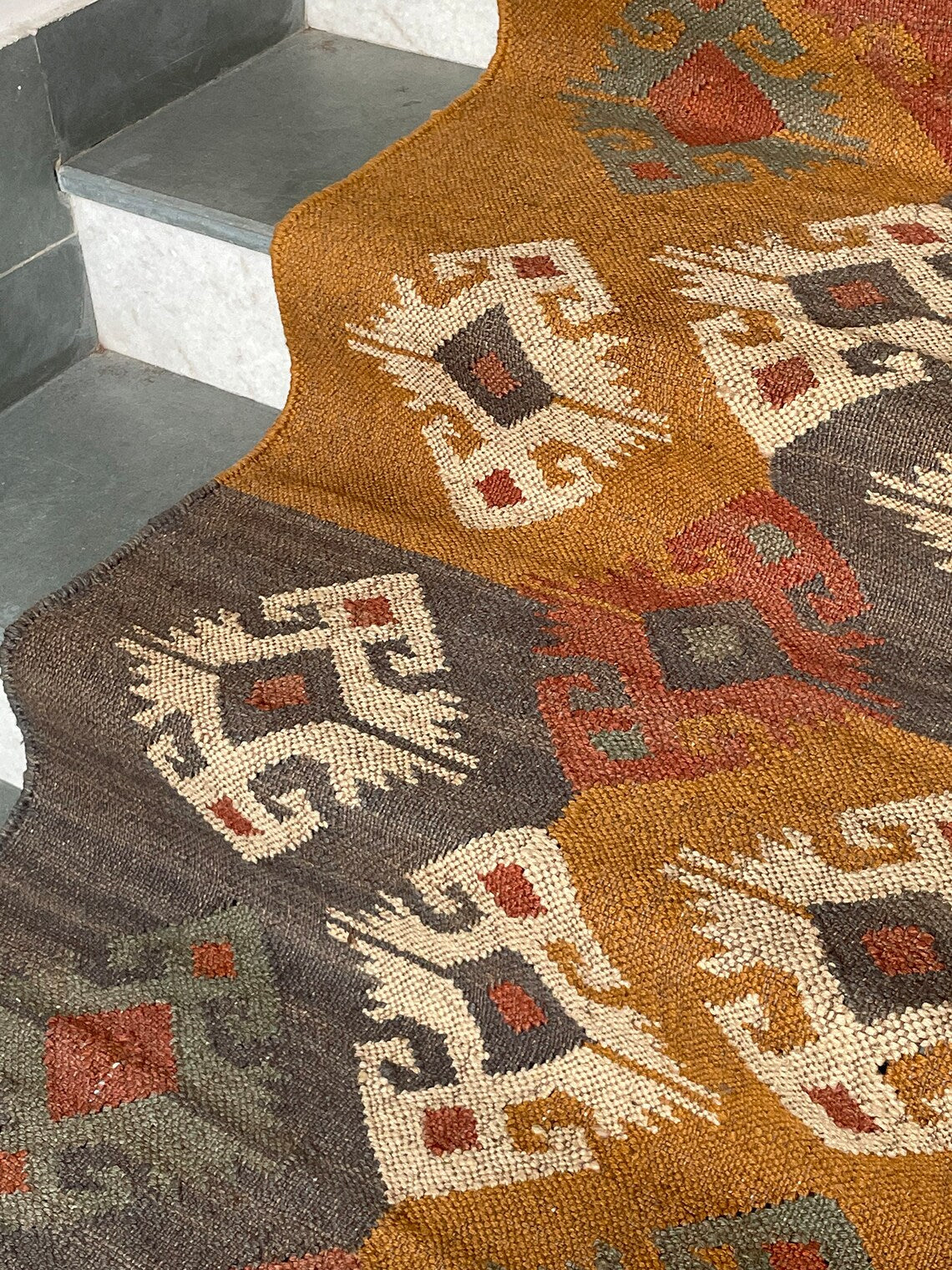 Contemporary Luxury Wool Stair Runner – Grey Tones