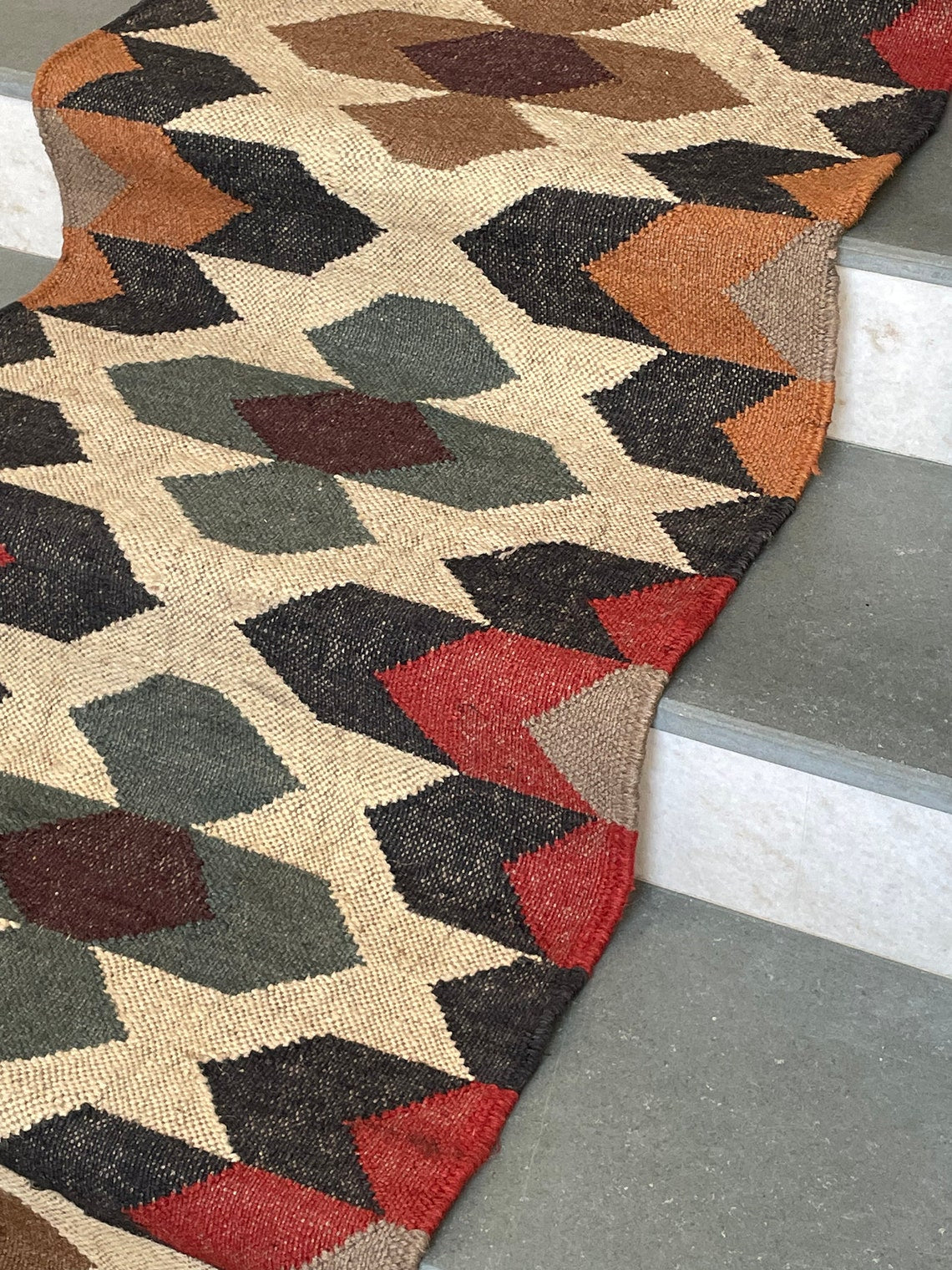 Eco-Conscious Wool Jute Stair Runner – Sustainable Choice