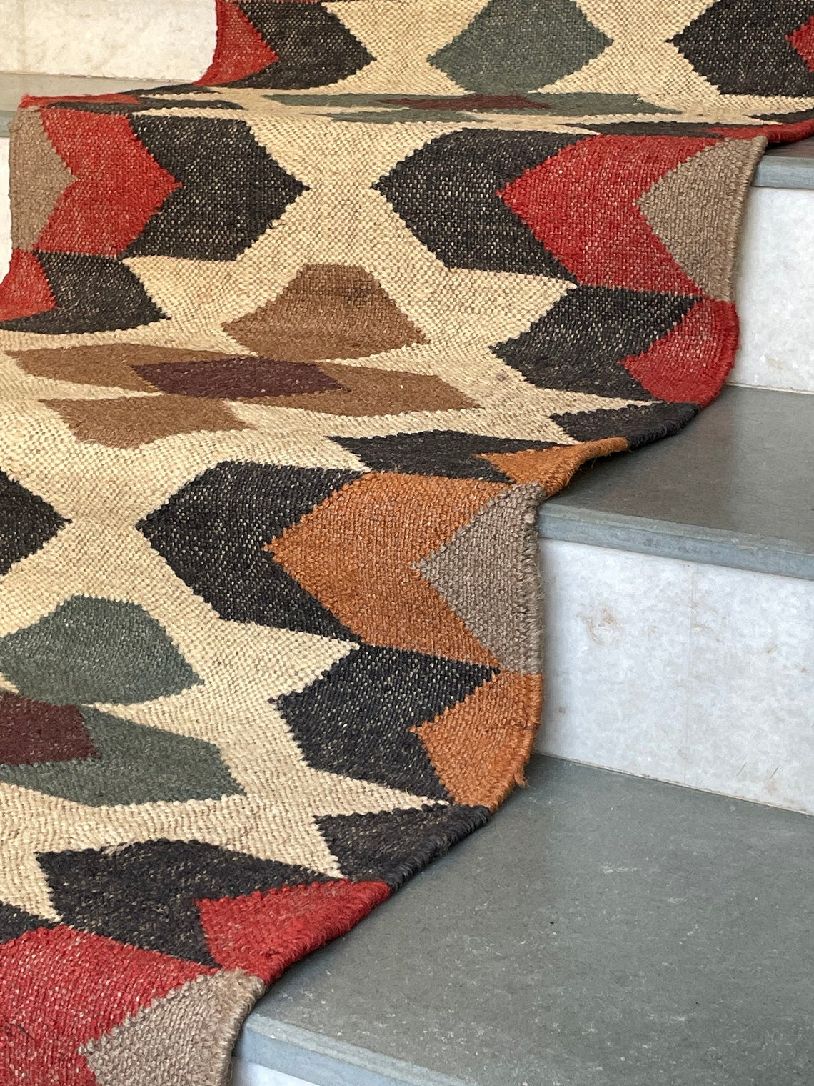 Eco-Conscious Wool Jute Stair Runner – Sustainable Choice