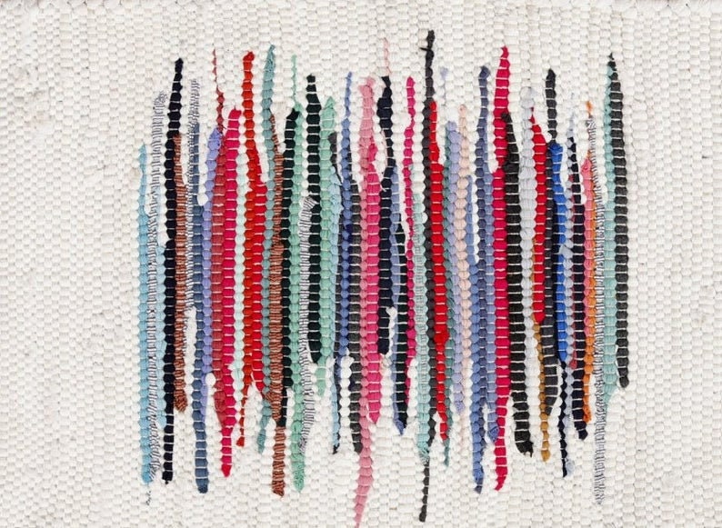 Cotton Yoga Beach Mat Chindi Carpet Rug, Reversible Mats Floor Area Rugs