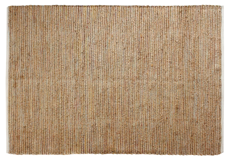 Handmade natural jute rug - Boho rug
