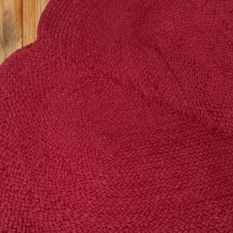 Red Heart Jute Rug, Heart Shape Red Jute Rug