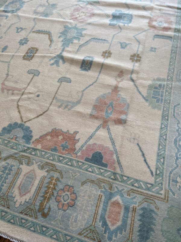 Modern Antique Oushak Rug,Handwoven Oushak Carpets