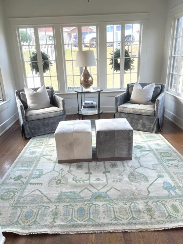 Handwoven Oushak Rugs,Persian Modern Oushak Rug