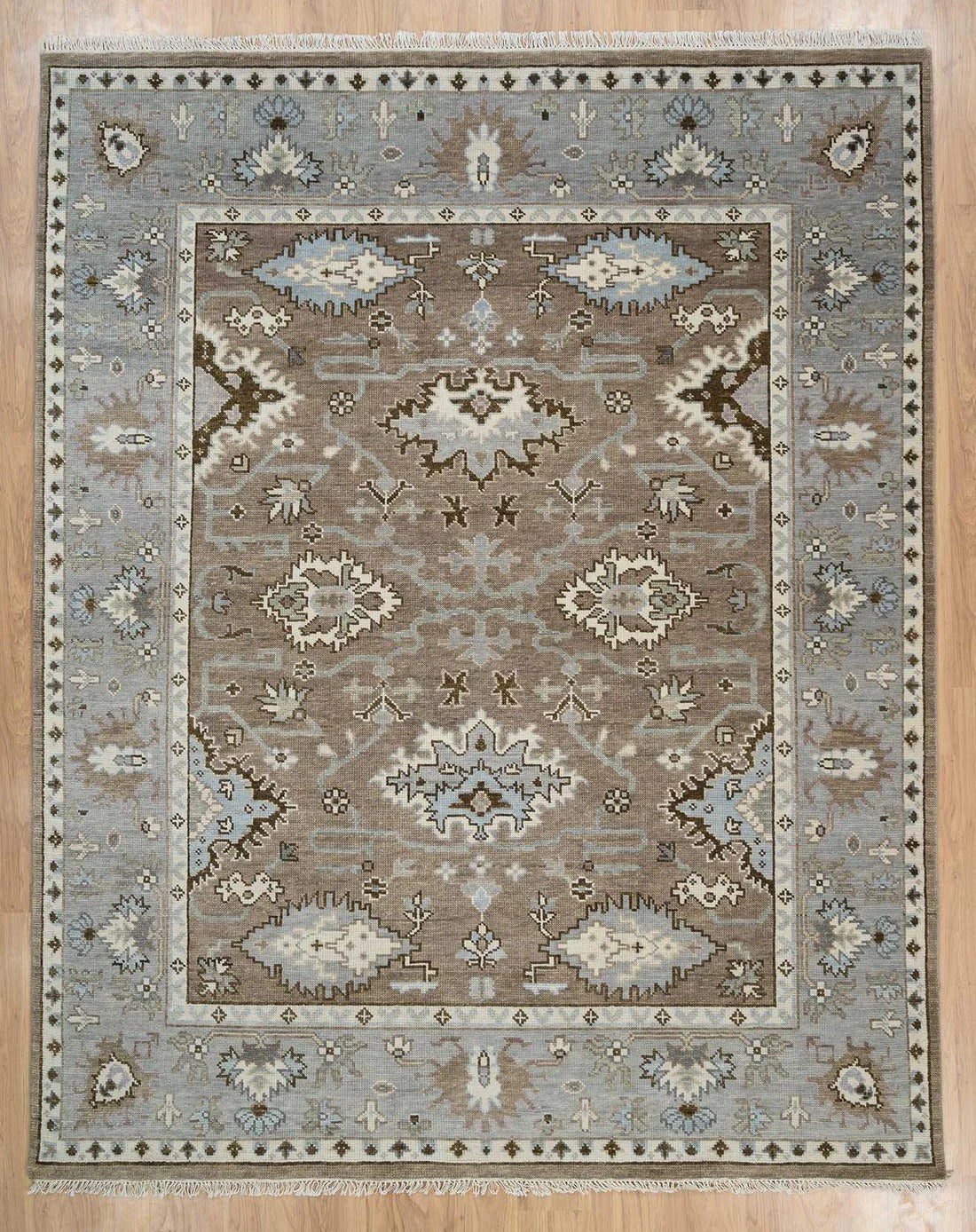 Handmade Vintage Oushak Rug, Bedroom Oushak Carpets