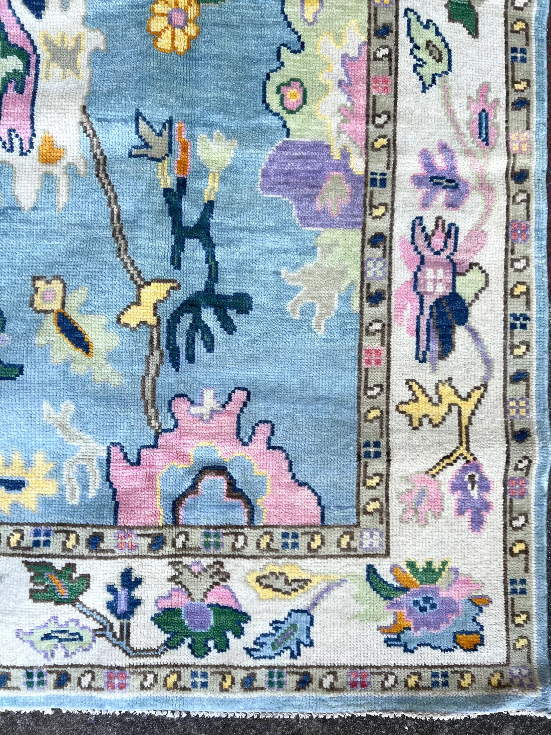 Modern Antique Oushak Rug,Handwoven Oushak Carpets