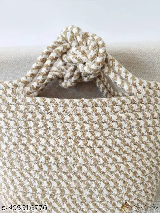 Stylish Handknitted Jute Handheld bag For Women Handheld Bags