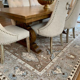 Handmade Vintage Oushak Rug, Bedroom Oushak Carpets