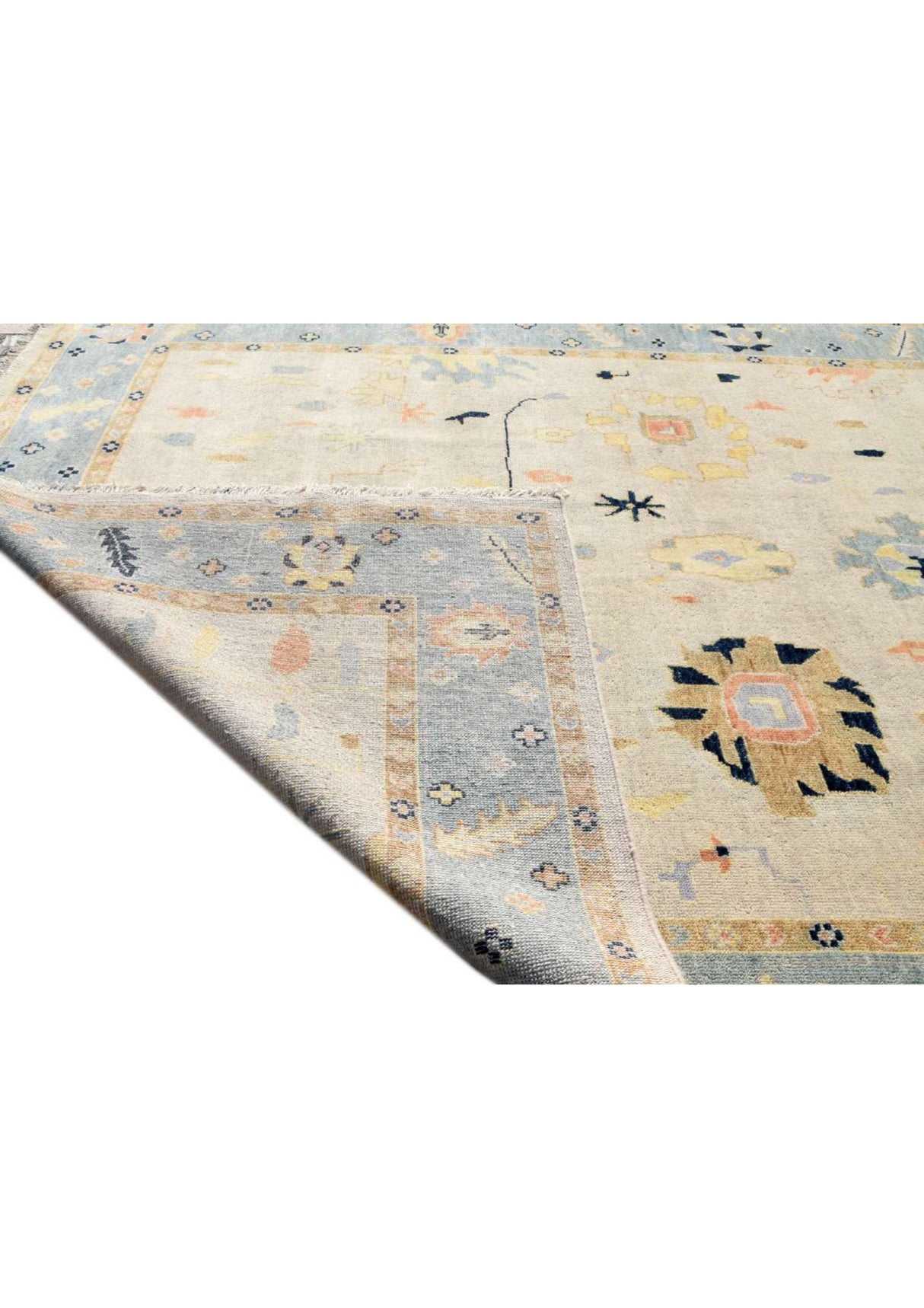 Wool Rug for Living Room With Abstract Designer Rug,Handwoven Oushak Rugs