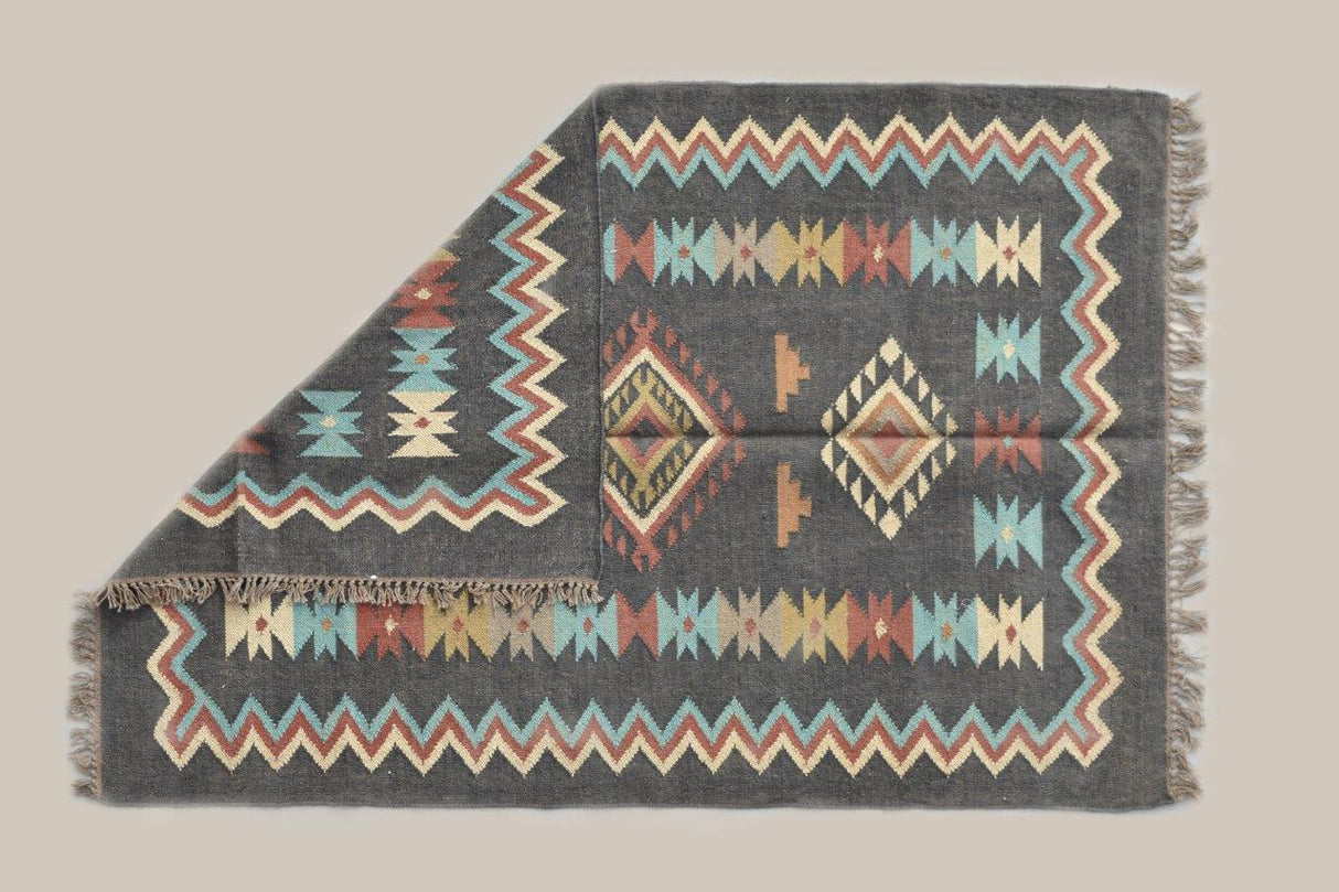 Natural Jute Kilim Dhurrie Rugs Handmade Home Decor Rug