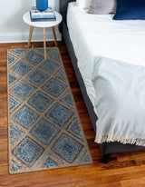 Hand Braided Jute Rug – Eco-Friendly Denim Braided Area Rug for Rustic Décor